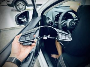 Cụm phím Vô Lăng Media + Cruise Control + Limit chính hãng Mazda 2 AT 2025