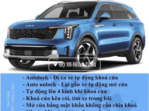 AUTOLOCK KIA SORENTO NEW 2024-2025 đi xa tự khoá, tự lên 4 kính, gần tự mở