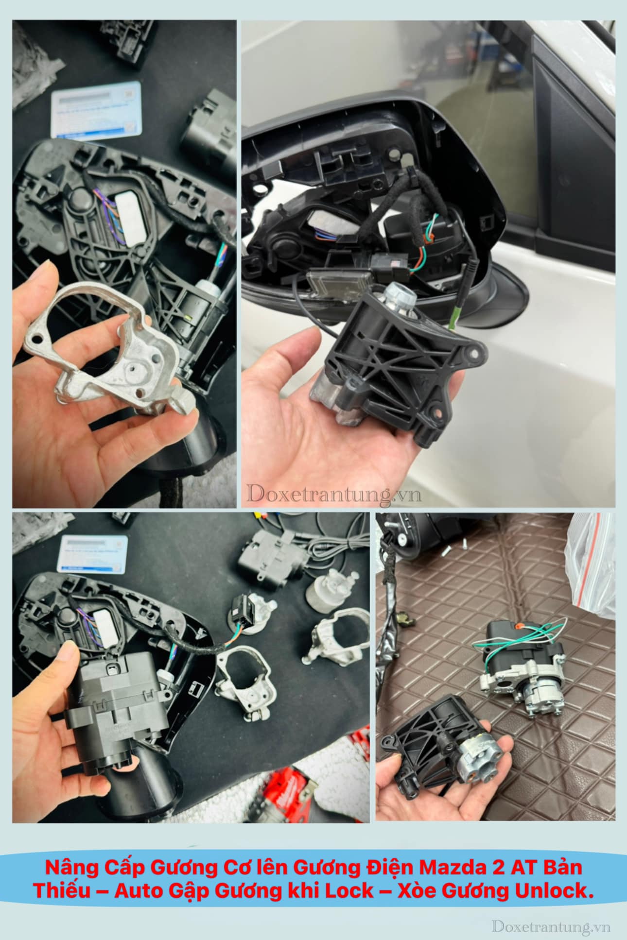 NÂNG CẤP GƯƠNG GẬP CƠ LÊN GƯƠNG ĐIỆN| GẬP MỞ THEO REMOTE ZIN | MAZDA 2 AT 2025 BẢN BASE TẠI VŨNG TÀU