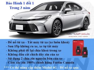 ĐỀ NỔ TỪ XA QUA CHÌA CHÍNH HÃNG TOYOTA NEW CAMRY 2024 – 2025
