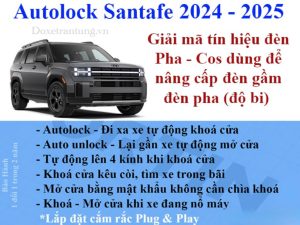 Module Autolock kèm Giải mã tín hiệu Pha Cos độ đèn cho Hyundai New Santafe 2024 – 2025