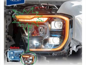 MODULE LED (VÀNG) DAYLIGHT MATRIX LED PHONG CÁCH F150 CHO FORD NEXGENT
