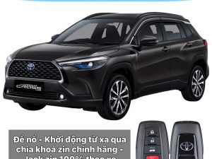 Đề nổ khởi động xe từ xa Toyota Cross 2020 – 2025 qua chìa zin chính hãng