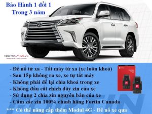 Đề Nổ Khởi Động Xe Từ Xa Lexus LX570 Qua Chìa Zin 100%