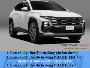 Bộ Nhớ Bật / Tắt Tự Động Phanh Trước – Sau Smart Brake Hyundai Tucson New 2025+
