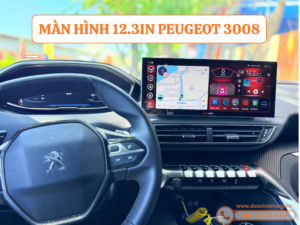 Màn Hình Android 12.3inch QLED 2K Cho Peugeot 3008 | Giữ Zin 100%