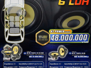 COMBO 6 LOA FOCAL K2 POWER ( ES 165 KX2E & EC 165 KE ) – MADE IN FRANCE