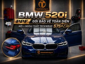 BMW 520i G30 Vũng Tàu Dán Full PPF Bảo Vệ Nội + Ngoại Thất – Giữ Trọn Giá Trị Xe Sang Theo Thời Gian