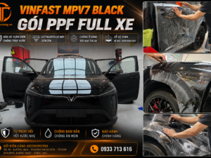 VinFast MPV7 Black Dán Full PPF TeckWrap Mỹ – Giải Pháp Bảo Vệ Sơn Toàn Diện Tại Trần Tùng Workshop