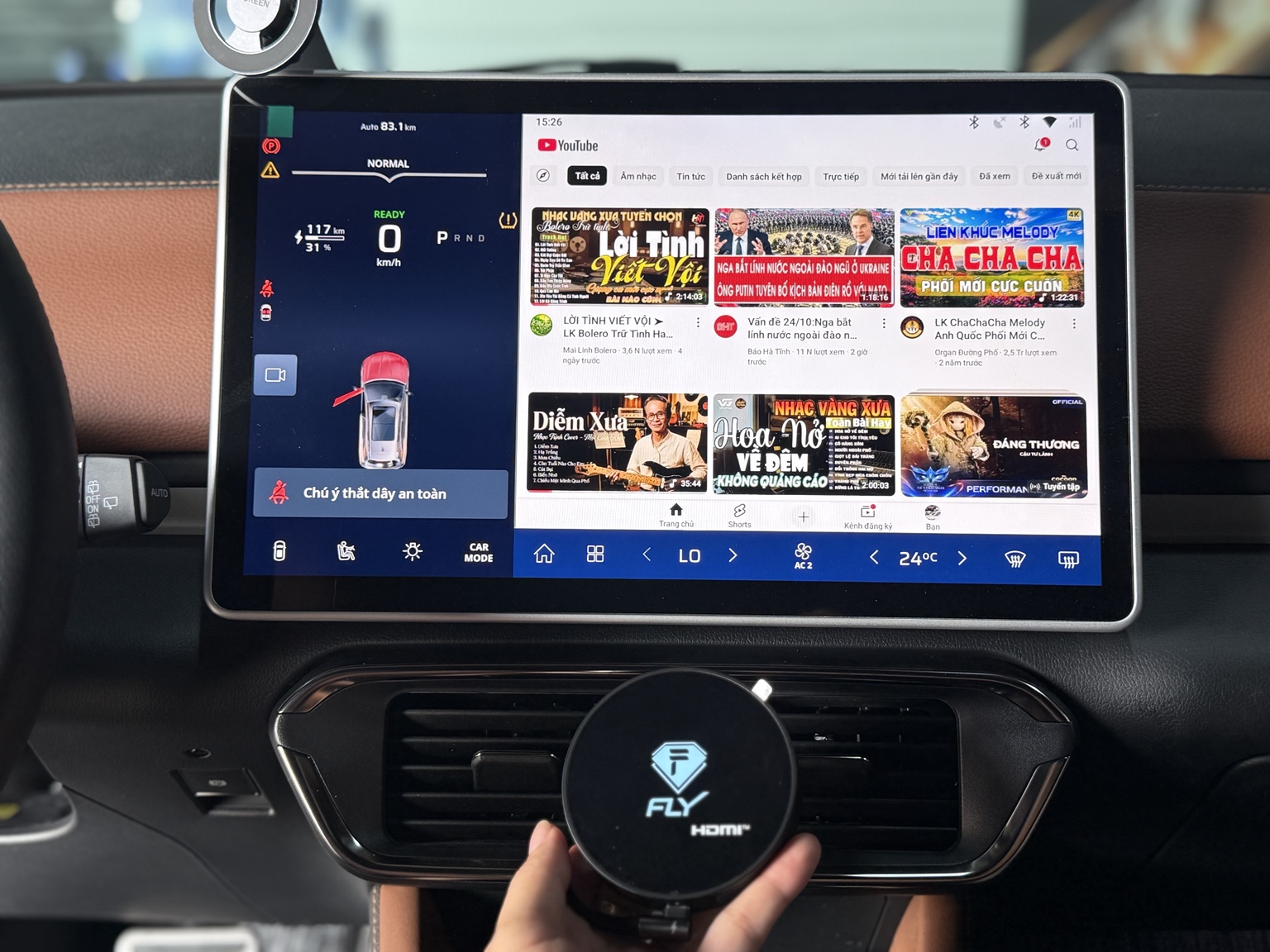 Android Box VinFast VF8 – Nâng Cấp YouTube, Google Maps, VietMap Live Trên Màn Hình Zin Tại Vũng Tàu - Ảnh 4