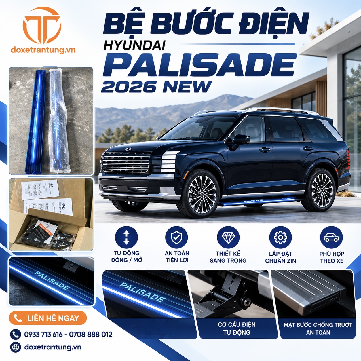 Bệ Bước Điện Hyundai Palisade 2026 New