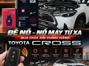 Đề Nổ – Nổ Máy Từ Xa Qua Chìa Zin Chính Hãng Toyota Corolla Cross Tại Vũng Tàu