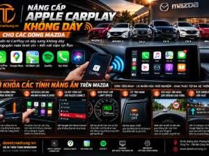 Alternative view of Nâng Cấp Apple CarPlay Không Dây Wireless Cho Mazda 2, Mazda 3, CX-3, CX-5, CX-8, Mazda 6 Tại Vũng Tàu