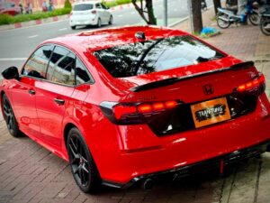 Honda Civic Wrap Đổi Màu Teckwrap Red Racing CG06-HD – Đỏ Ferrari Thể Thao Tại Vũng Tàu