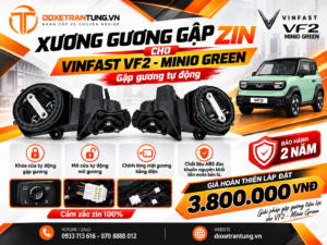 Xương Gương Gập Zin VinFast VF2 – Minio Green | Gập Gương Điện Tự Động, Cắm Giắc Zin 100%