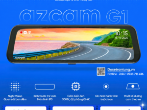 Gương Điện Tử AZCAM G1 – Camera Hành Trình 4K, AI Chống Chói, Night Vision