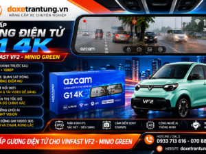 Gương Điện Tử Azcam G1 4K Cho VinFast VF2 – Minio Green Chính Hãng | Camera Trước Sau 4K + 1080P